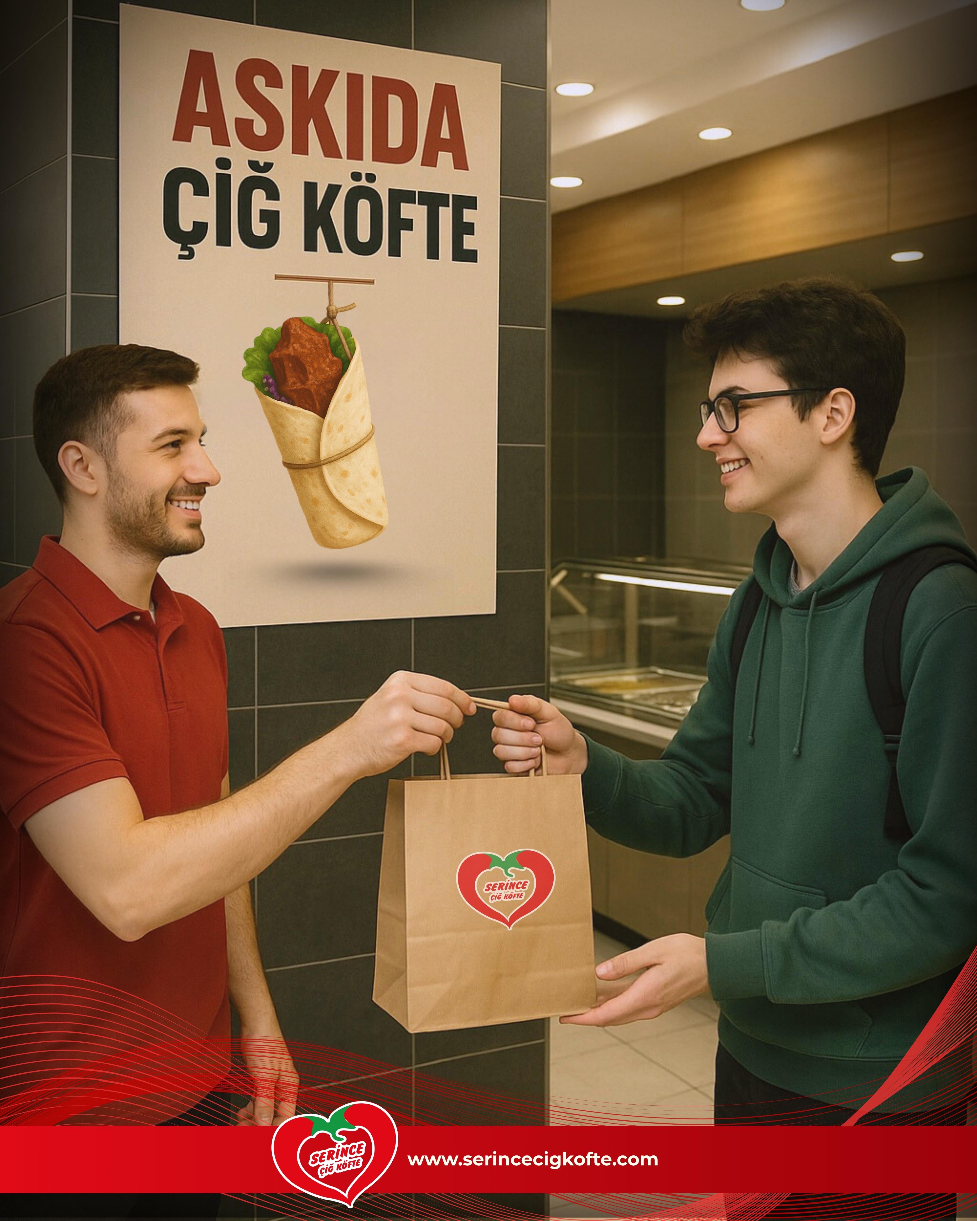 Askıda Çiğköfte dürüm 