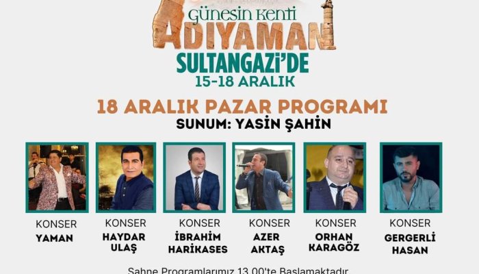 İstanbul Sutangazi'de Adıyaman Günleri 