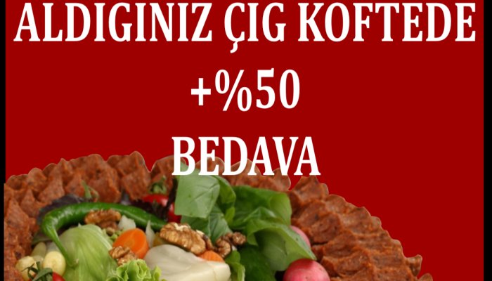 Serince Çiğköfte kampanya 